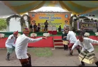 Kesenian Budaya Asli Adat Lampung di Festival Sebiduk Sehaluan Oku Timur