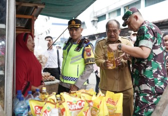 Wakil Bupati dan Forkopimda Asahan saat Lakukan Sidak Pasar