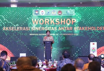 Abdul Halim Iskandar yang akrab disapa Gus Halim dalam Workshop Akselerasi Sinergitas Antar Stakeholder di Jakarta, Kamis (15/12/2022).