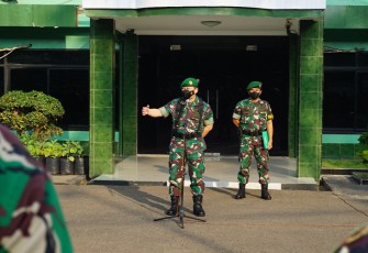 Dandim 0502/JU saat Pimpin Apel Siaga Pengalihan Subsidi BBM Oleh Pemerintah