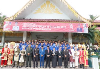 Pj. Wali Kota saat ditemui tim peliputan Diskominfo dan insan pers selepas memimpin upacara.