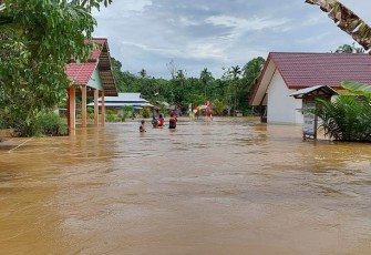 Kondisi banjir, rendam puluhan rumah warga