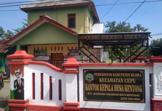 Balai desa Kentong kecamatan Cepu kabupaten Blora.