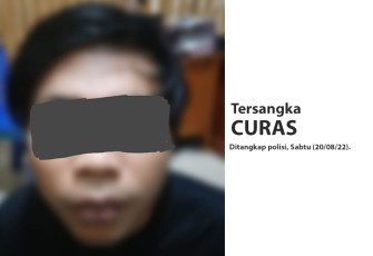 Tersangka saat diamankan