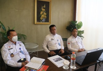 Rapat Persiapan Evaluasi Pelaksanaan RB dan SAKIP Kementerian Hukum dan HAM Tahun 2022 secara virtual