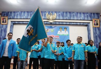 Pelantikan Dewan Pengurus Daerah (DPD) Komite Nasional Pemuda Indonesia (KNPI) Kota Bengkulu Periode 2022-2025  oleh Ketua DPD KNPI Provinsi Bengkulu, Ahmad Tenry Yusfik Tohir di  Ruang Hidayah Kantor Walikota Bengkulu, Sabtu (4/06/2022) siang.
