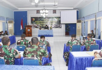 Danrem 081/DSJ Pimpin Rapat Evaluasi Progja dan Anggaran TA 2021