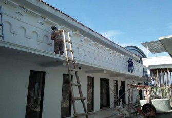 Lokasi proyek pembangunan rumah pengolahan susu, Kabupaten Trenggalek. (Foto : Hardi Rangga, klikwarta.com).