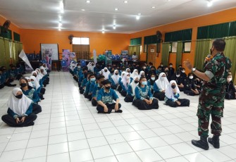 sosialisasi penerimaan calon Prajurit Bintara TNI AD Unggulan Bidang Cyber/IT Tahun 2022, oleh Kodim 1016/Palangka Raya