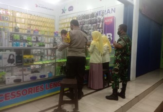 Polsek Pegandon gencar melakukan operasi  Kamtibmas dan imbauan Prokes