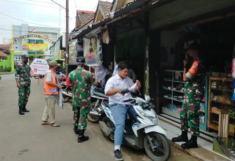 Operasi Yustisi kembali digalakkan Anggota Satgas Covid-19 Koramil 06/Tersono Kodim 0736/Batang