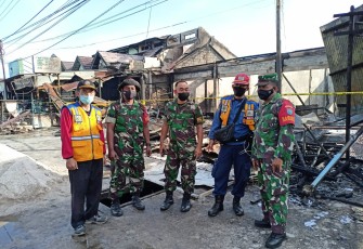 Kebakaran ruko, di Jl Rajawali Induk, Kelurahan Bukit Tunggal, Kecamatan Jekan Raya, Kota Palangka Raya