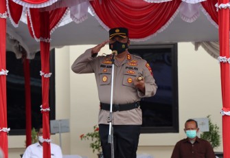 Kapolres Demak, saat upacara HUT ke-41 Satpam