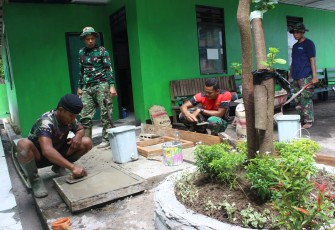 Kodim 1016/Palangka Raya mempercantik Home base 