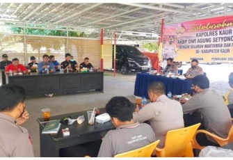 Suasana coffe morning Jajaran Polres Kaur bersama insan Pers 