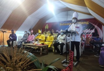 Upacara adat Tulude, di Kelurahan Batu Putih Atas, Kecamatan Ranowulu, Kota Bitung