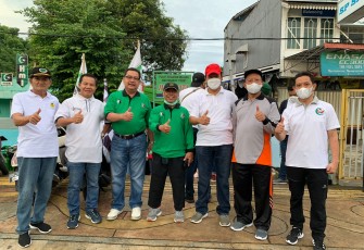 Alumni HMI dan kader HMI usai melakukan jalan sehat
