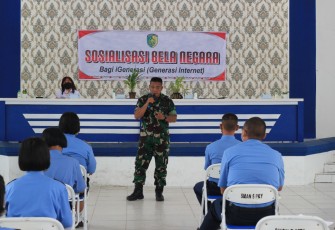 Sosialisasi Bela Negara Bagi Generasi Internet, di Aula SMAN 5 Palangka Raya