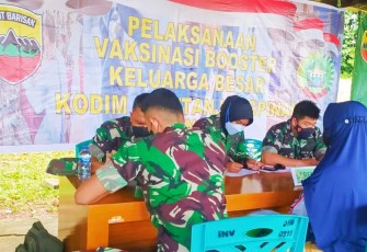 Vaksinasi Booster Kodim 0315/Tanjungpinang