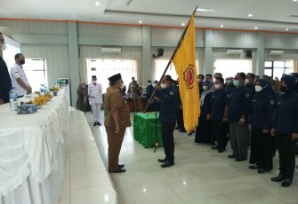 Pelantikan pengurus Karang taruna Kabupaten Pasaman periode 2022 - 2027