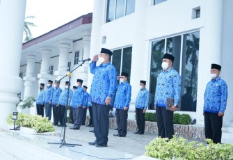 Wabup Taufik pimpin upacara Hari Kesadaran Nasional di Halaman Kantor Bupati Asahan