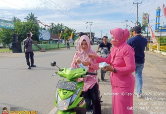 Binluh oleh Polsek Mukomuko Selatan terkait pentingnya Prokes 