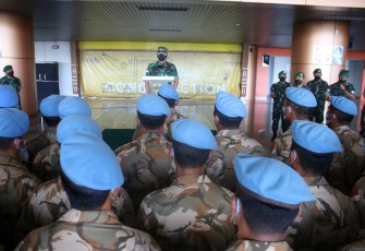 Kasdam XII/Tpr Sambut Personel Satgas BGC TNI Konga XXXIX-C/MONUSCO 