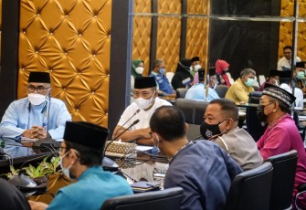 Rakor Gugus Tugas Kabupaten Layak Anak (KLA) tingkat Nasional, di Ruang rapat dua, Kantor Bupati Bintan