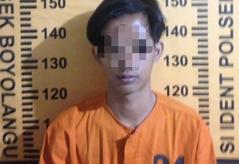 MFA (22), ditangkap anggota Unit Reskrim Polsek Boyolangu, Polres Tulungagung