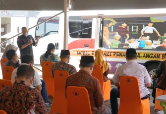 Komisi E DPRD saat meninjau langsung inovasi layanan BPBD Jatim 