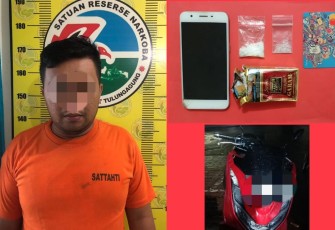CBP, diduga pengedar narkoba jenis sabu beserta barang bukti 