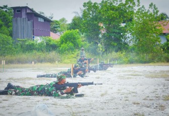 Korem 121/Abw Gelar Latihan Menembak Ringan