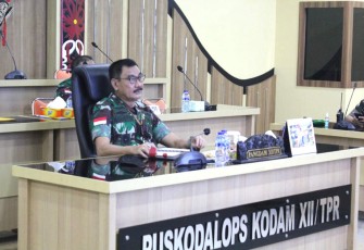  Pangdam XII/Tpr Ikuti Rapat Bersama Kasad