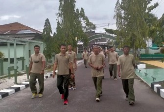 Jaga Kesehatan, Prajurit Kodim 1015/Sampit Gelar Olahraga Bersama