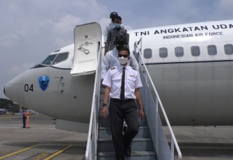 Latihan Force Down di Lanud Husein Sastranegara