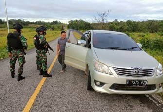Satgas Yonif 144/JY Gelar Sweeping 