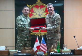 Kunjungan Kehormatan Wadanjen USARPAC