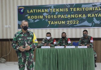 Pemaparan latihan teknis teritorial