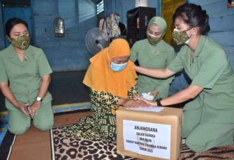 Sambut HUT Persit Ke-76,  Ketua Persit Koorcabrem 023 PD I/BB Sambangi Warakawuri