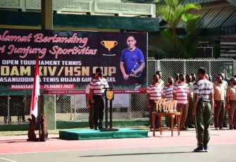 Kodam Hasanuddin Gelar Kejuaraan Tenis Piala Pangdam Cup 