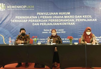 KemenKopUKM Dorong 40 Pelaku Usaha Mikro Provinsi Jambi Mendirikan Perseroan Perorangan
