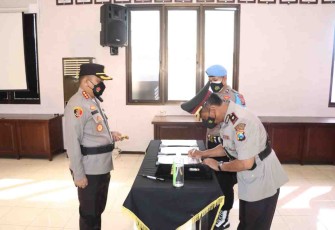 11 Perwira Polresta Banyuwangi Jalani Sertijab