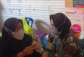 Vaksinasi Massal Kodim 1015/Sampit, Dukung Percepatan Target Wilayah Kabupaten Kotim