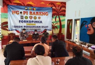 Forkopimcam Karangan Gelar Ngopi Bareng Bersama Perguruan Silat