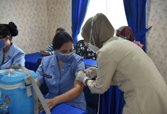 Lanud Supadio Gelar Totalitas Vaksinasi 1, 2, dan Booster