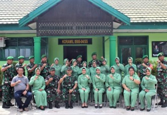 Koramil 04/Sangasanga Terima Kunjungan Kerja Dandim 0906/Kkr