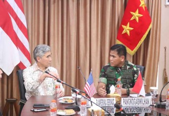 Pangkogabwilhan I Terima Kunjungan Kehormatan Dubes Amerika Serikat