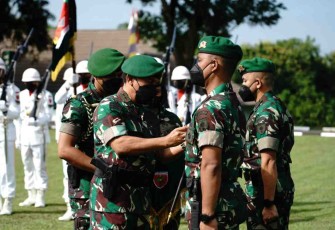Pangdam Hasanuddin Pimpin Sertijab Danbrigif 11/Badik Sakti