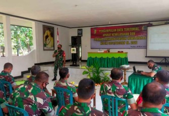 Kodim 0801/Pacitan Gelar Puldatater Apwil Dan Sarpras Satkowil Semester I Tahun 2022.