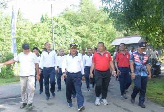 Olahraga Bersama, Cara Danyonmarhanlan IX Ambon Jaga Kebersamaan TNI-Polri dan Forkopimda
